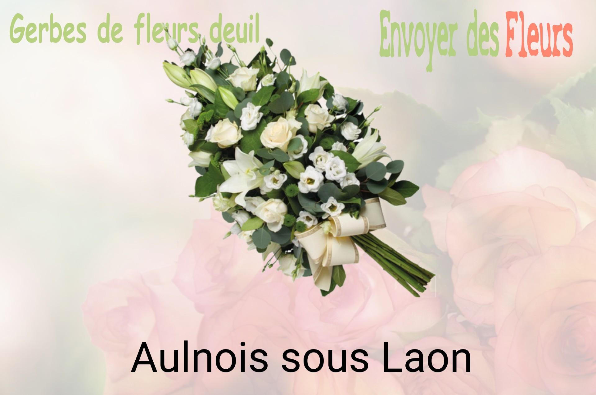 Gerbe de fleurs de deuil livrée à Aulnois-sous-Laon